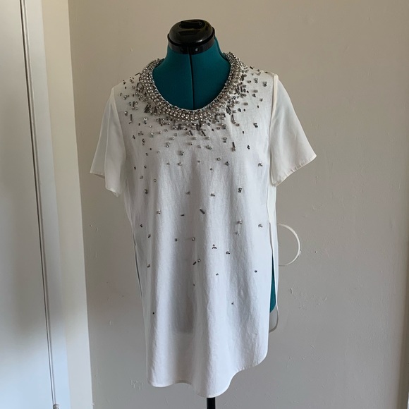 3.1 Phillip Lim bejeweled side-split tunic - Picture 2 of 8